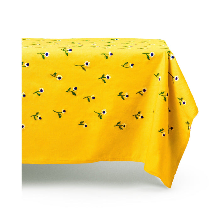 Manzanilla Mustard Rectangular Tablecloth