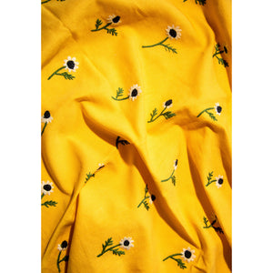 Manzanilla Mustard Rectangular Tablecloth