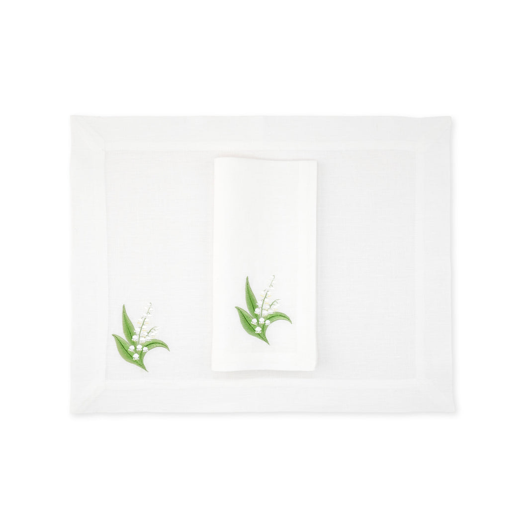 Lily of the Valley Green Placemat, Set of 6