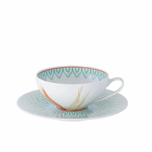 Fiji Tea Cup & Saucer, Set of 4