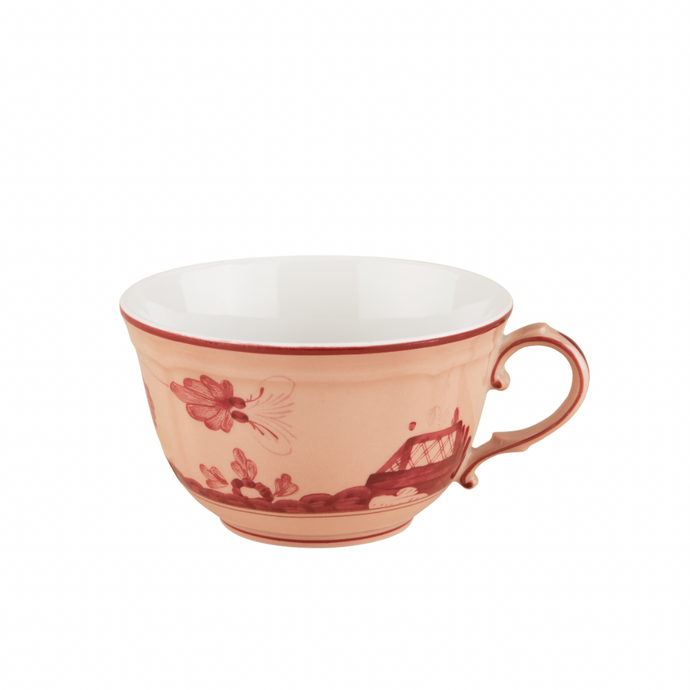Oriente Italiano Vermiglio Tea Cup & Saucer, Set of 2