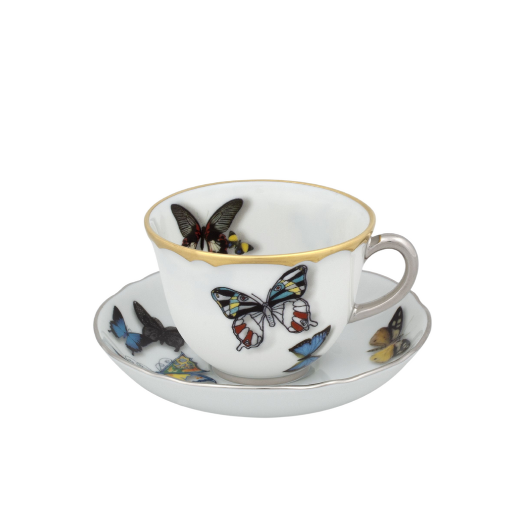 Butterfly Parade by Christian Lacroix Coffee Cup & Saucer, Set of 4