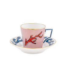 Load image into Gallery viewer, Il Viaggio Di Nettuno Coffee Cup &amp; Saucer, Set of 2