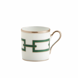 Catene Smeraldo Coffee Cup & Saucer, Set of 2