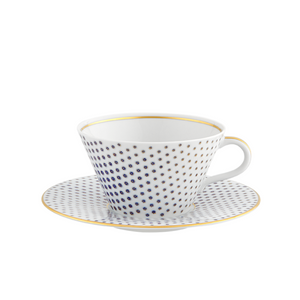 Constellation d'Or Tea Cup & Saucer, Set of 4