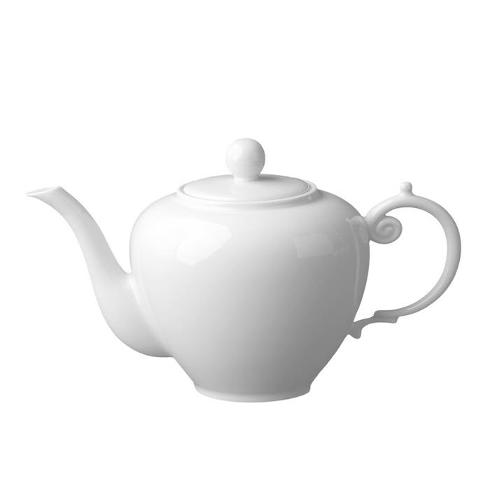 Perlee White Teapot