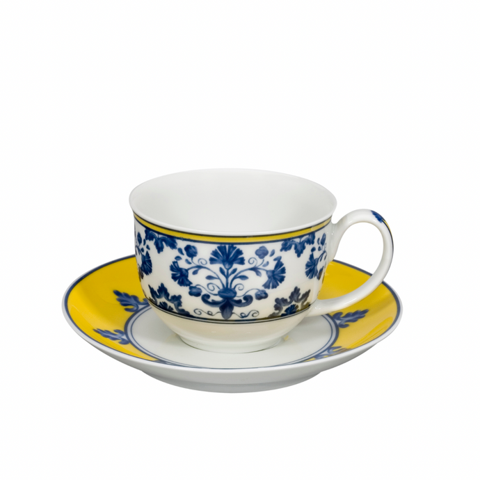 Castelo Branco Coffee Cup & Saucer, Set of 4