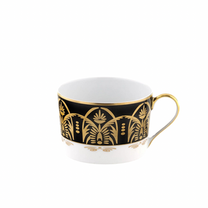 Oasis Black and Gold Tea Cup