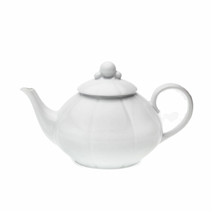 Nymphea White Teapot