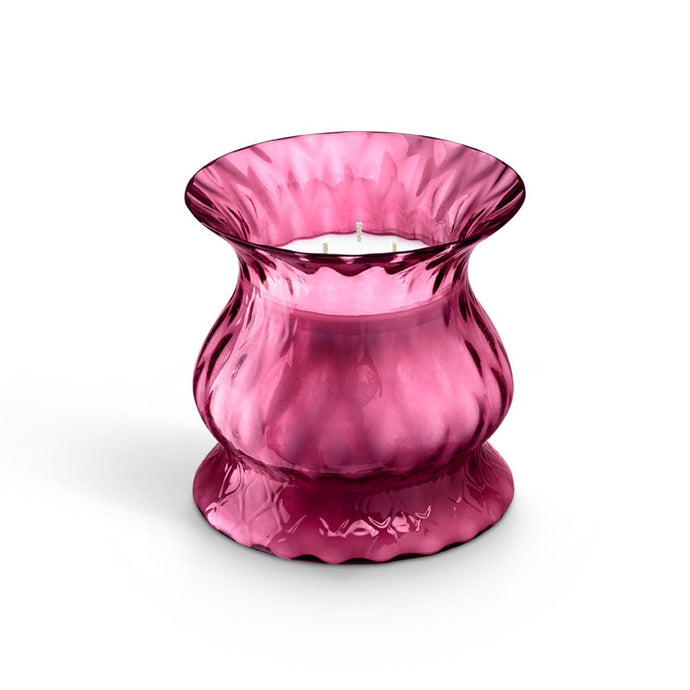 Tulip Ruby Murano Glass Candle
