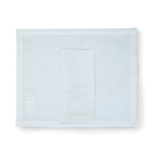 Load image into Gallery viewer, Lily of the Valley White Napkin, Set of 4