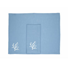 Load image into Gallery viewer, Coral Blue Napkin, Set of 4