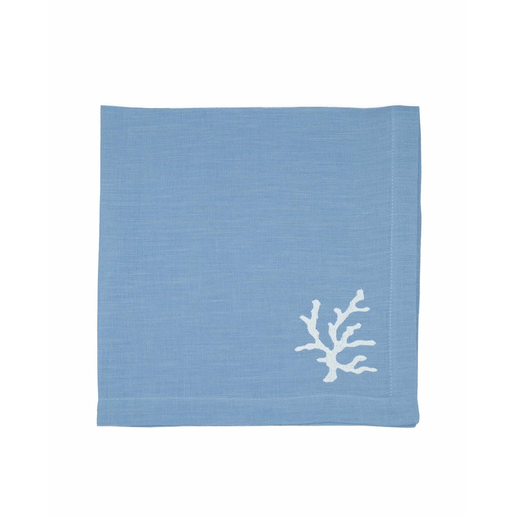 Coral Blue Napkin, Set of 4