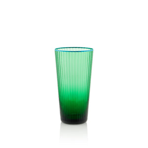 Striped Emerald Tumbler, Set of 2