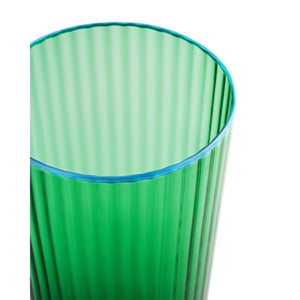 Striped Emerald Tumbler, Set of 2