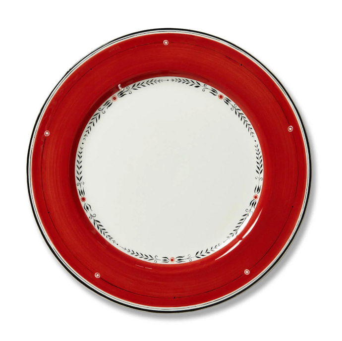 Alpine Red Dinner Plate, Set of 6