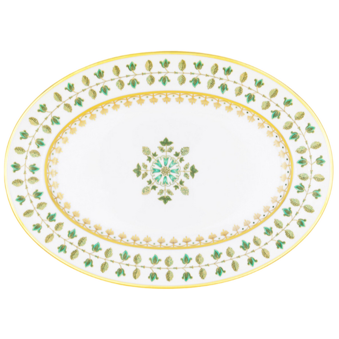 Matignon Green Oval Platter