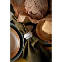 Load image into Gallery viewer, Linen Sateen Olive Tablecloth