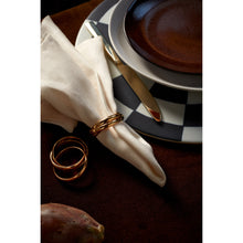 Load image into Gallery viewer, Three-Ring Gold Napkin Ring, Set of 4