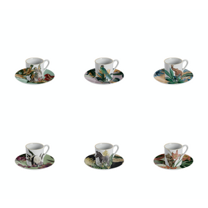 Animalia Espresso Cup, Set of 6