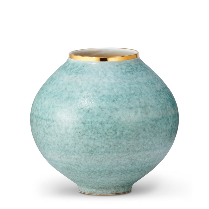 Calinda Blue Grotto Gold Vase