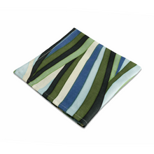 Load image into Gallery viewer, Linen Sateen Landscape Blue &amp; Green Napkin, Set of 4