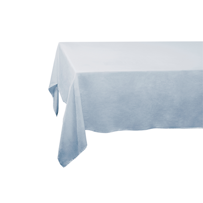 Linen Sateen Light Blue Tablecloth
