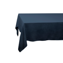 Load image into Gallery viewer, Linen Sateen Blue Tablecloth