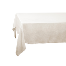 Load image into Gallery viewer, Linen Sateen Ecru Tablecloth