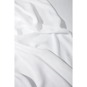 Linen Sateen White Tablecloth