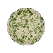 Load image into Gallery viewer, Speckled Green &amp; White Dinner Plate