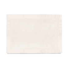 Load image into Gallery viewer, Linen Sateen Ecru Placemat, Set of 4