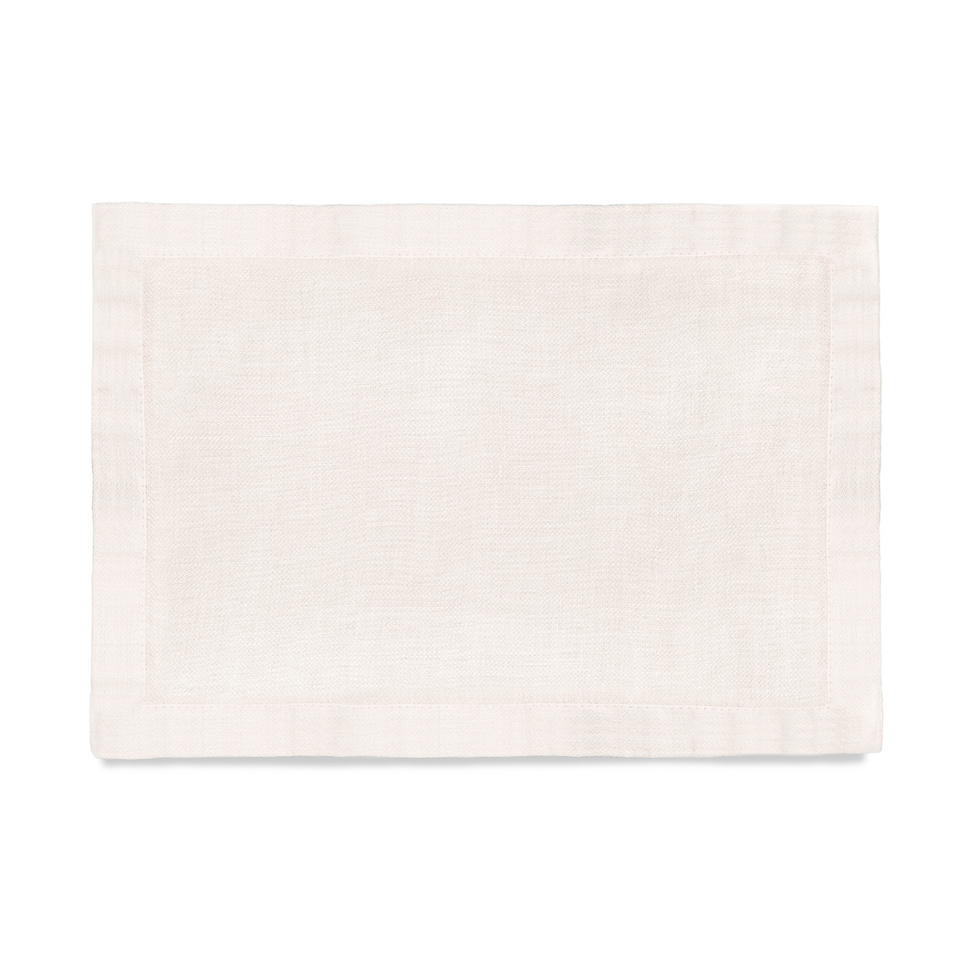 Linen Sateen Ecru Placemat, Set of 4