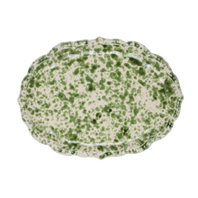 Load image into Gallery viewer, Speckled Green &amp; White Platter