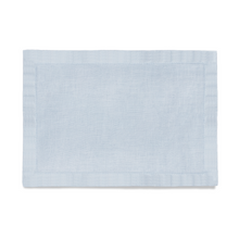 Load image into Gallery viewer, Linen Sateen Light Blue Tablecloth