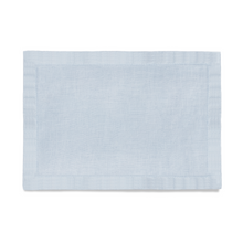 Load image into Gallery viewer, Linen Sateen Light Blue Placemat, Set of 4