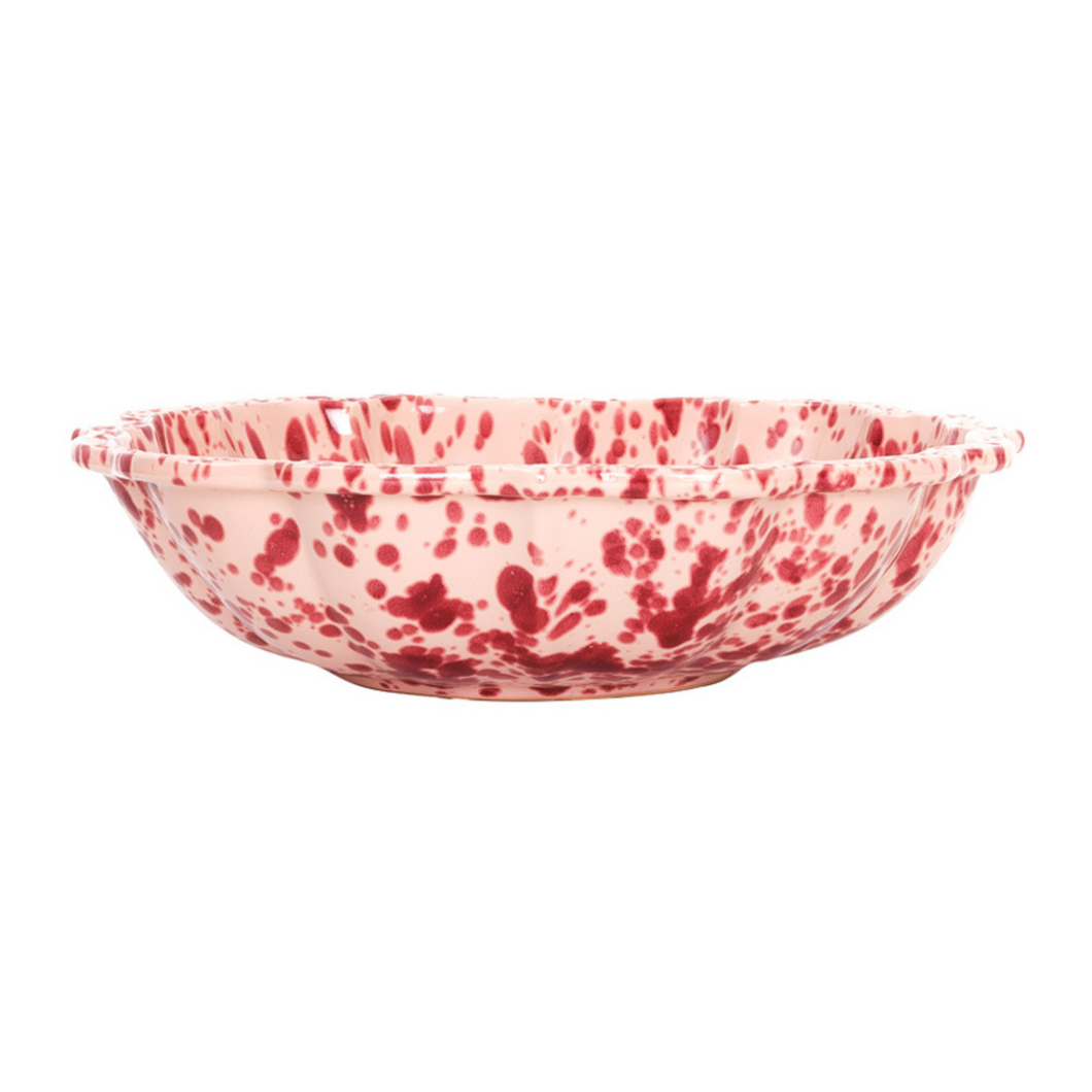 Speckled Pink Serving Bowl