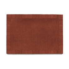 Load image into Gallery viewer, Linen Sateen Brick Placemat, Set of 4