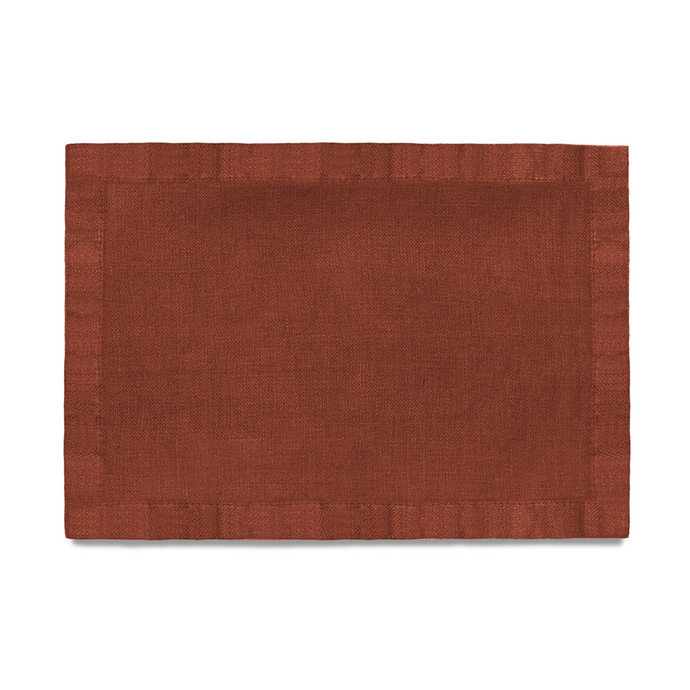 Linen Sateen Brick Placemat, Set of 4