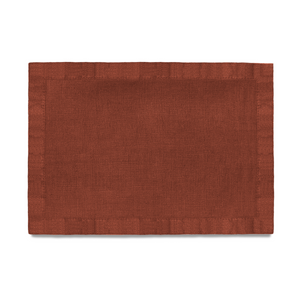 Linen Sateen Brick Tablecloth