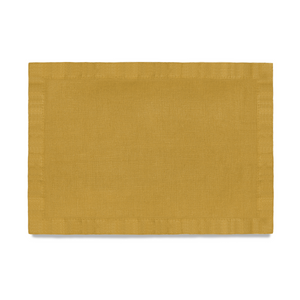 Linen Sateen Mustard Tablecloth