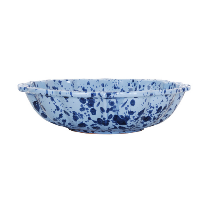 Speckled Turquoise Serving Bowl
