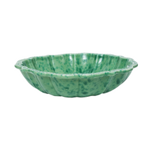 Load image into Gallery viewer, Speckled Green Serving Bowl