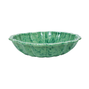 Speckled Green Serving Bowl
