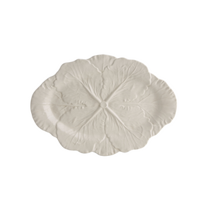 Cabbage Cream Small Oval Platter