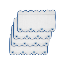 Load image into Gallery viewer, Spring Blue Cocktail Napkin, Set of 4