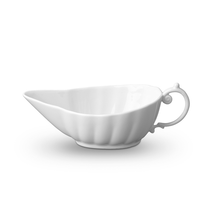 Perlee White Sauce Boat