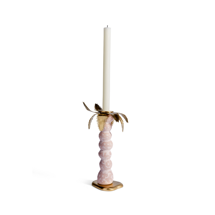 Haas Mojave Palm Pink Small Candlestick