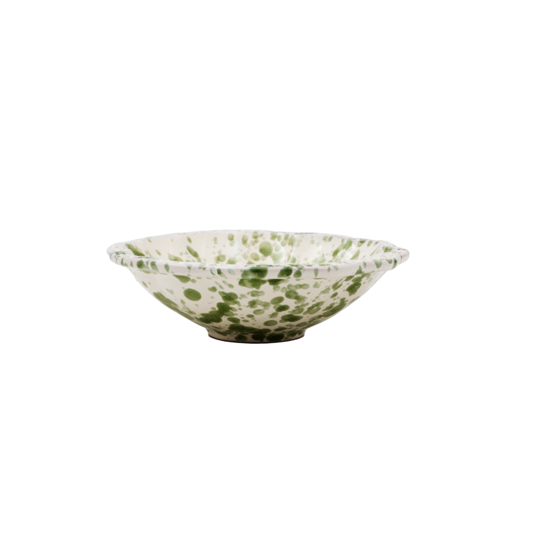 Speckled Green & White Small Bowl