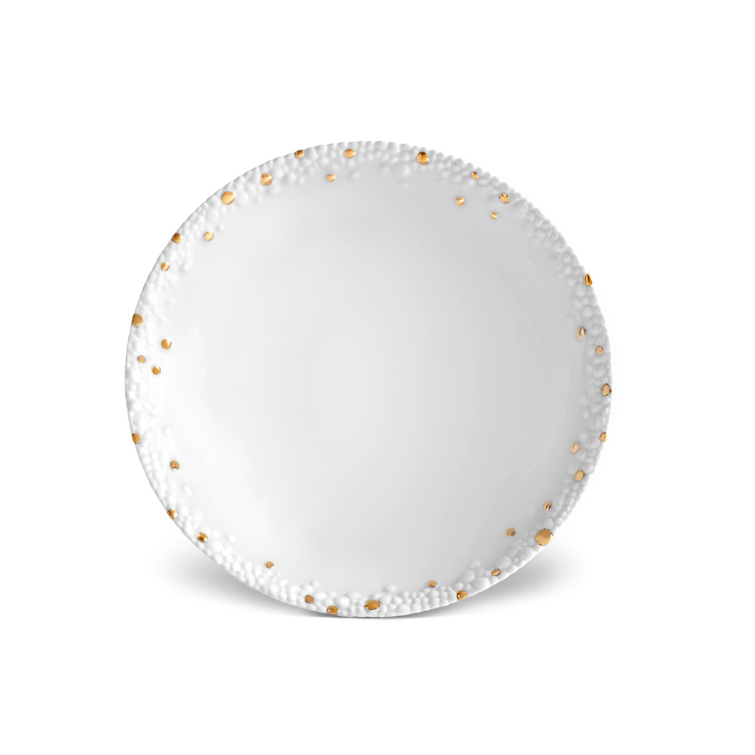 Haas Mojave White & Gold Soup Plate